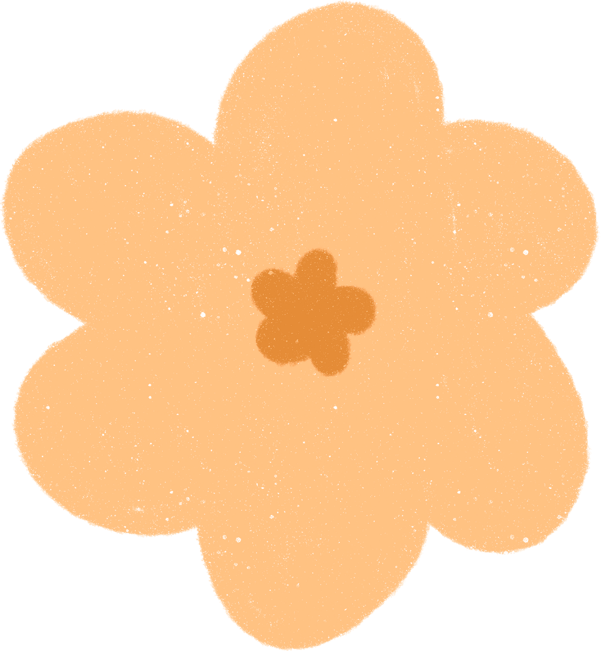 Hand drawn Abstract Flower Illustration